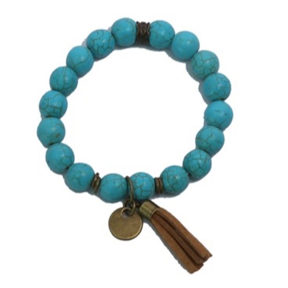Beautiful Turquoise Stone of the Sky Bracelet   Brand New!!!